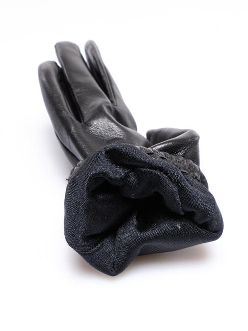 guanto con perle Des gants Noir - Gants