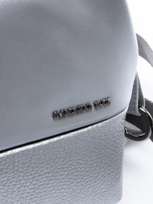 ATHENA Mini sac en cuir avec bandouli&egrave;re ARGENT - Sacs pour Femme