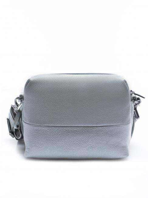 ATHENA Mini sac en cuir avec bandouli&egrave;re ARGENT - Sacs pour Femme