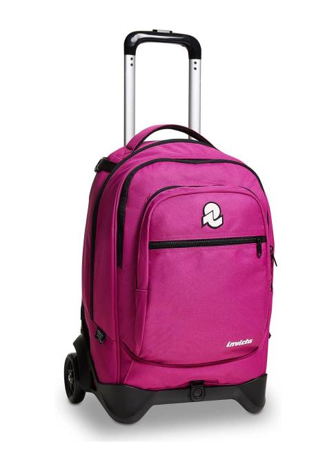 NEW WAY NEW PLUG Plain Sac &agrave; dos &agrave; roulettes, amovible festival fuchsia - Sacs &agrave; dos &agrave; roulettes