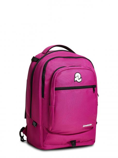 NEW WAY NEW PLUG Plain Sac &agrave; dos &agrave; roulettes, amovible festival fuchsia - Sacs &agrave; dos &agrave; roulettes
