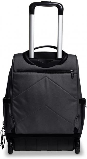 NEW WAY NEW BUMP Plain Sac &agrave; dos &agrave; roulettes 2 en 1 Noir - Sacs &agrave; dos &agrave; roulettes