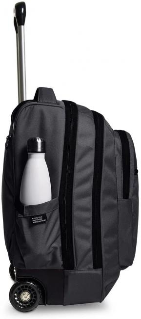 NEW WAY NEW BUMP Plain Sac &agrave; dos &agrave; roulettes 2 en 1 Noir - Sacs &agrave; dos &agrave; roulettes