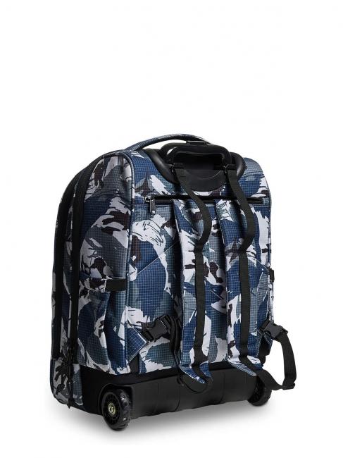 NEW WAY NEW BUMP Fantasy Sac &agrave; dos &agrave; roulettes 2 en 1 bleu camouflage militaire - Sacs &agrave; dos &agrave; roulettes