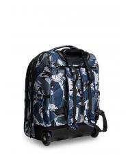 INVICTA NEW WAY NEW BUMP Fantasy Sac &agrave; dos &agrave; roulettes 2 en 1 bleu camouflage militaire - Sacs &agrave; dos &agrave; roulettes - 2