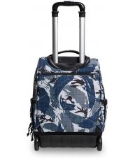 INVICTA NEW WAY NEW BUMP Fantasy Sac &agrave; dos &agrave; roulettes 2 en 1 bleu camouflage militaire - Sacs &agrave; dos &agrave; roulettes - 4