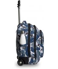 INVICTA NEW WAY NEW BUMP Fantasy Sac &agrave; dos &agrave; roulettes 2 en 1 bleu camouflage militaire - Sacs &agrave; dos &agrave; roulettes - 5