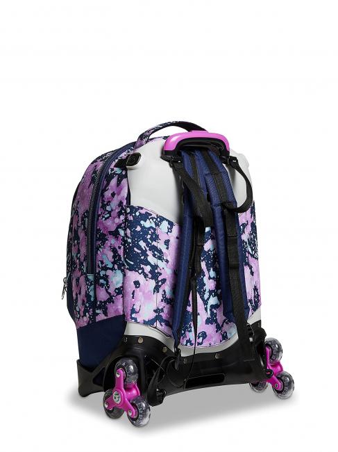DRAWINGPIN GIRL JACK Sac &agrave; dos avec trolley d&eacute;tachable, triple roulettes Bluedeep - Sacs &agrave; dos &agrave; roulettes