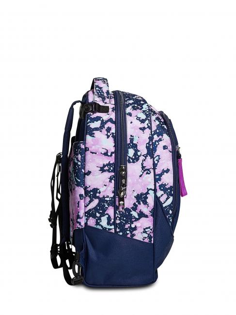 DRAWINGPIN GIRL JACK Sac &agrave; dos avec trolley d&eacute;tachable, triple roulettes Bluedeep - Sacs &agrave; dos &agrave; roulettes