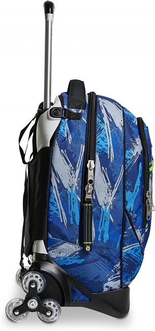 7.1 JACK Crafter Boy Sac &agrave; dos Trolley &agrave; triple roue, amovible Bluedeep - Sacs &agrave; dos &agrave; roulettes