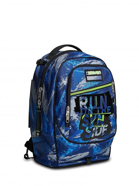 7.1 JACK Crafter Boy Sac &agrave; dos Trolley &agrave; triple roue, amovible Bluedeep - Sacs &agrave; dos &agrave; roulettes