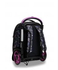 SEVEN 7.1 TYRE Patchyheart Girl Sac &agrave; dos &agrave; roulettes amovible Noir - Sacs &agrave; dos &agrave; roulettes - 2