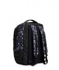 SEVEN 7.1 TYRE Patchyheart Girl Sac &agrave; dos &agrave; roulettes amovible Noir - Sacs &agrave; dos &agrave; roulettes - 4