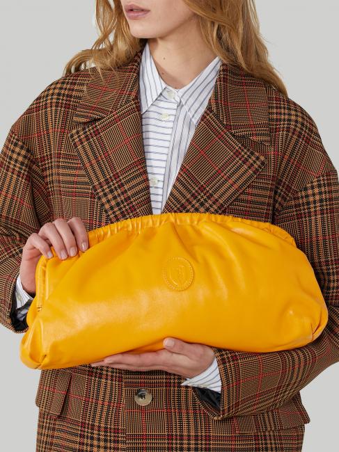 CAMPIONARIO - NUWEV Sac &agrave; main, en cuir jaune - Sacs pour Femme