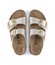 BIRKENSTOCK ARIZONA BIG BUCKLE Sandale pantoufle blanc nacr&eacute; gracieux - Chaussures Femme - 4