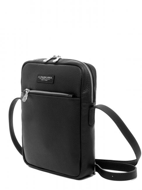 TOURIST Sac en cuir noir - Sacs en Bandouli&egrave;res pour Homme