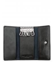 SPALDING WASHINGTON &Eacute;tui &agrave; cl&eacute;s en cuir noir - Porte-cl&eacute;s - 2