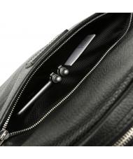 SPALDING VERMONT Sac &agrave; dos pour ordinateur portable 13", en cuir noir - Sacs &agrave; dos pour ordinateur portable - 3
