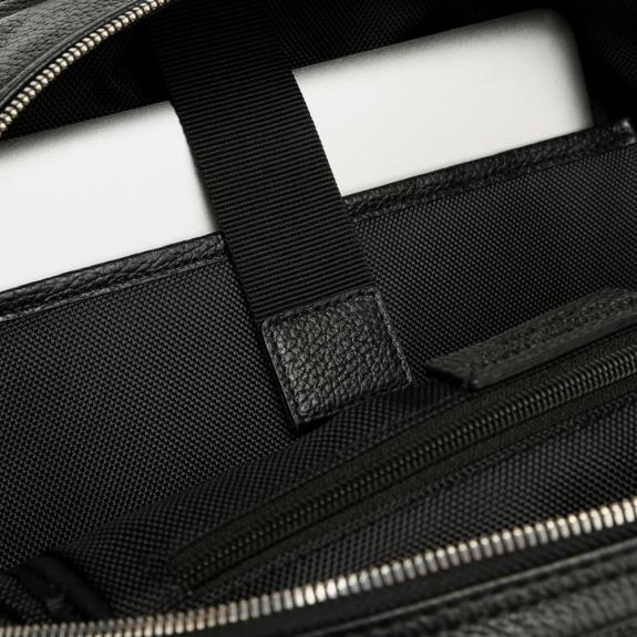 VERMONT Sac &agrave; dos pour ordinateur portable 13", en cuir noir - Sacs &agrave; dos pour ordinateur portable
