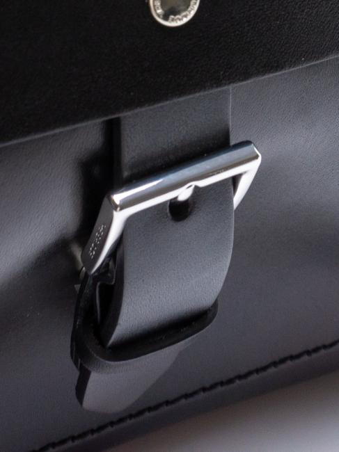 LORENZO Sac à dos en cuir pour PC 14" Noir - Sacs à dos pour ordinateur portable