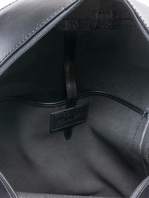 LORENZO Sac à dos en cuir pour PC 14" Noir - Sacs à dos pour ordinateur portable
