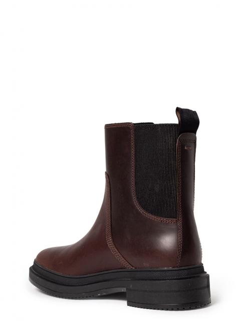 LISBON LANE Chelsea Bottines en cuir Noisette - Chaussures Femme