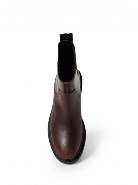 LISBON LANE Chelsea Bottines en cuir Noisette - Chaussures Femme