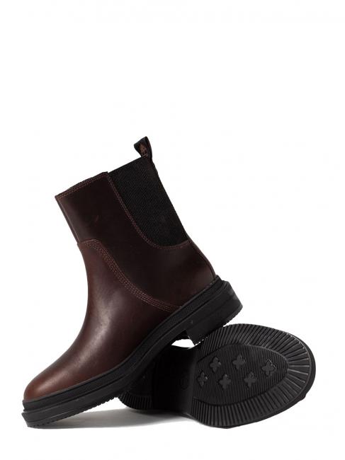 LISBON LANE Chelsea Bottines en cuir Noisette - Chaussures Femme