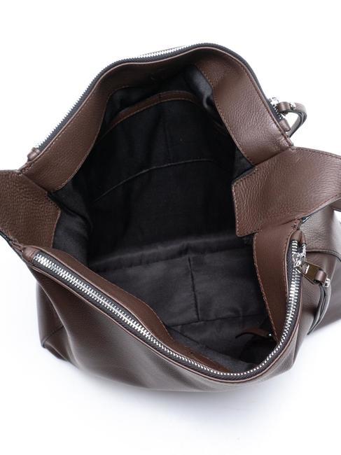 SALLY Sac bandouli&egrave;re en cuir pralines - Sacs pour Femme