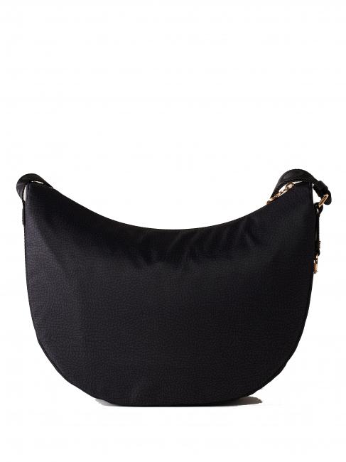 BORBONAIS LUNA Sac à bandoulière en tissu jet op noir foncé - Sacs pour Femme