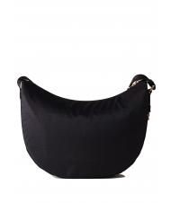 BORBONESE BORBONAIS LUNA Sac à bandoulière en tissu jet op noir foncé - Sacs pour Femme - 4