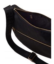 BORBONESE BORBONAIS LUNA Sac à bandoulière en tissu jet op noir foncé - Sacs pour Femme - 5