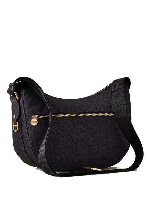 BORBONAIS Sac Hobo LUNA, petit noir foncé - Sacs pour Femme