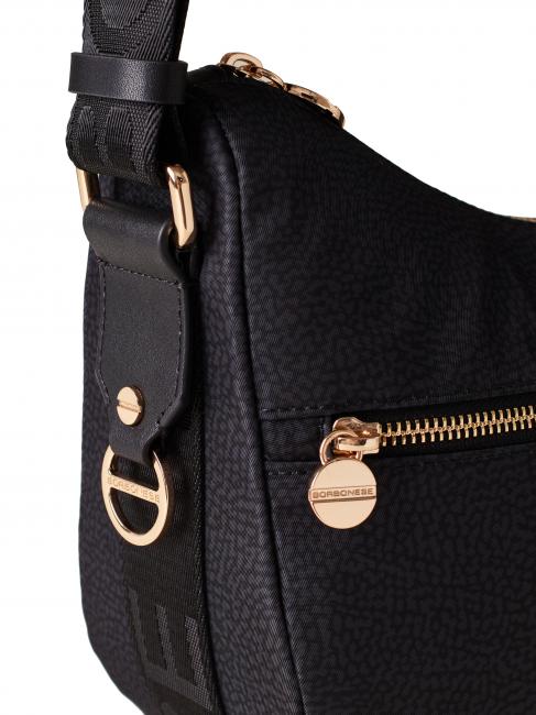 BORBONAIS Sac Hobo LUNA, petit noir foncé - Sacs pour Femme