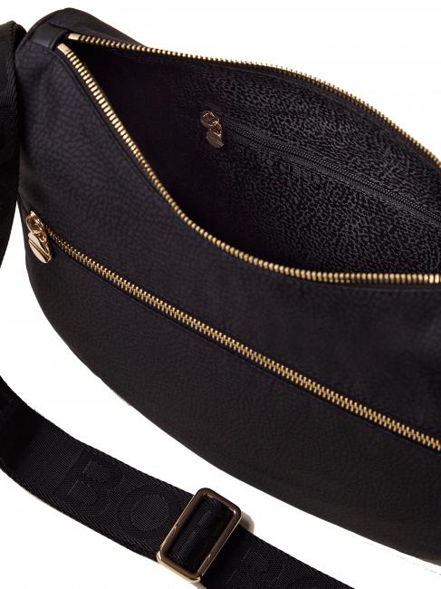 BORBONAIS Sac Hobo LUNA, petit noir foncé - Sacs pour Femme