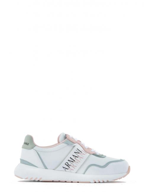 SNEAKERS Donna  op.blanc + rose - Chaussures Femme