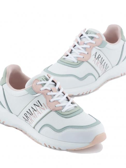 SNEAKERS Donna  op.blanc + rose - Chaussures Femme