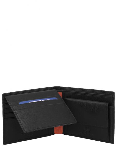 FIGHTER Porte-feuille en cuire Noir - Portefeuilles Homme