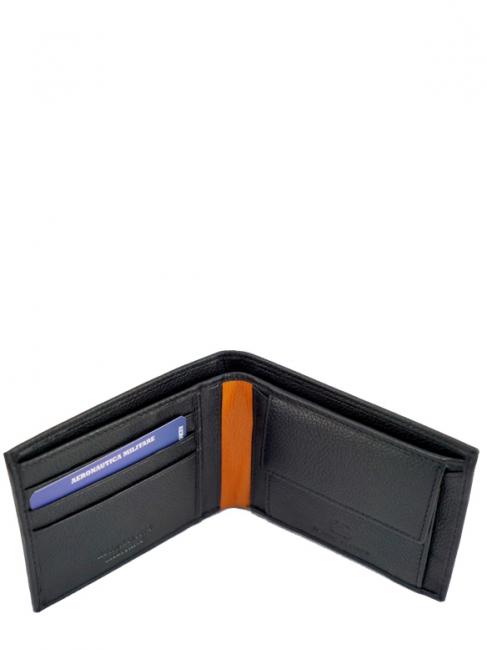 FIGHTER Portefeuille en cuir pour homme Noir - Portefeuilles Homme