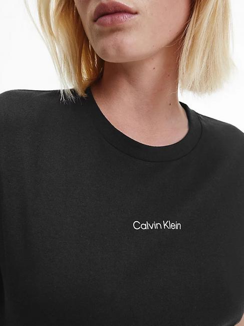 MICRO LOGO T-shirt en coton, coupe classique Ck Noir - T-shirt