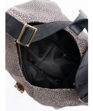 BORBONESE HOBO CORTINA MEDIUM Sac à bandoulière moyen OP / NATUREL / NOIR - Sacs pour Femme - 6