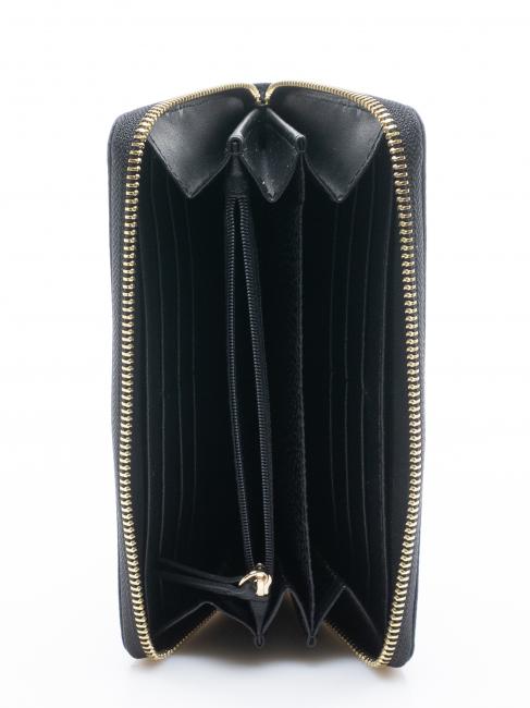 CLASSICA Portefeuille zippé noir foncé - Portefeuilles Femme