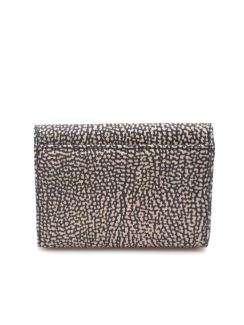 CLASSICA  Portefeuille moyen à rabat OP / NATUREL / NOIR - Portefeuilles Femme