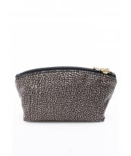 BORBONESE CLASSICA SMALL Petite pochette OP / NATUREL / NOIR - Pochettes & Trousses - 3