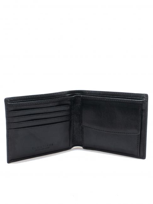 LORENZO Portefeuille en cuir avec porte-monnaie Noir - Portefeuilles Homme