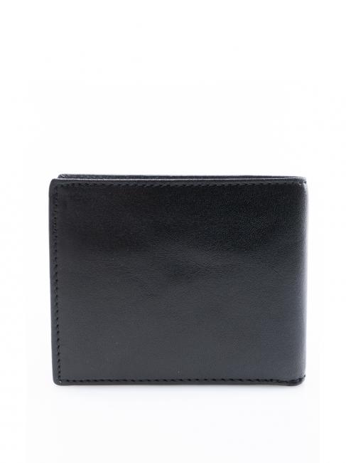 LORENZO Portefeuille en cuir avec porte-monnaie Noir - Portefeuilles Homme