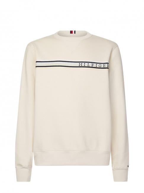 TAPED HILFIGER Hommes de Sweat plume blanche - Pulls molletonn&eacute;s