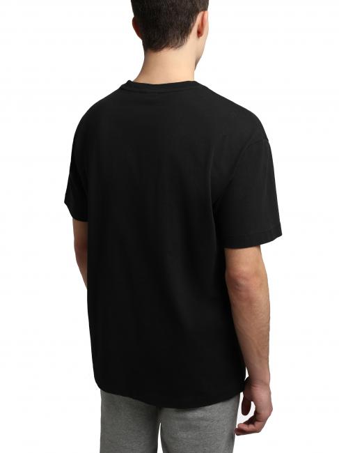 S-BOX SS T-shirt en coton &agrave; bo&icirc;te logo noir 041 - T-shirt