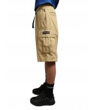 NAPAPIJRI N-DRU Bermuda cargo en coton avec ceinture prairie de sable - Pantalon - 3
