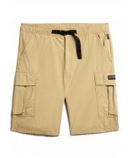 NAPAPIJRI N-DRU Bermuda cargo en coton avec ceinture prairie de sable - Pantalon - 6